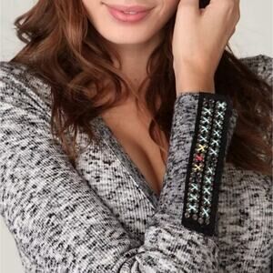 Free People Freckles Medium Grey Thermal Henley